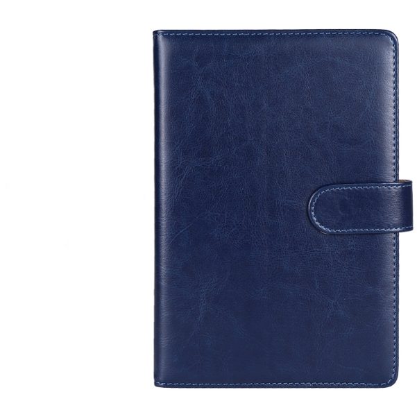A5 Leather Cover Custom Logo Magnetic Closure Business Notebook Diary Planner - Image 2