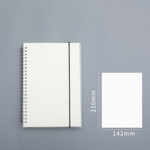 A5 A6 PP Transparent Cover Customized with Logo Spiral Coil Notebook Diary Journal - Image 4