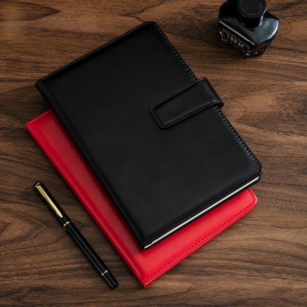 A5 Custom Leather Cover Magnetic Buckle Business Notebook Planner Journal with Logo Custom - Image 3