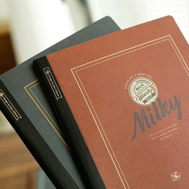 A5 Kraft Paper Cover Printed Design Notebook Diary Accepts Customization of Cover and Inner Pages - Image 2