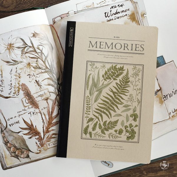 A5 Kraft Paper Cover Printed Design Notebook Diary Accepts Customization of Cover and Inner Pages - Image 3