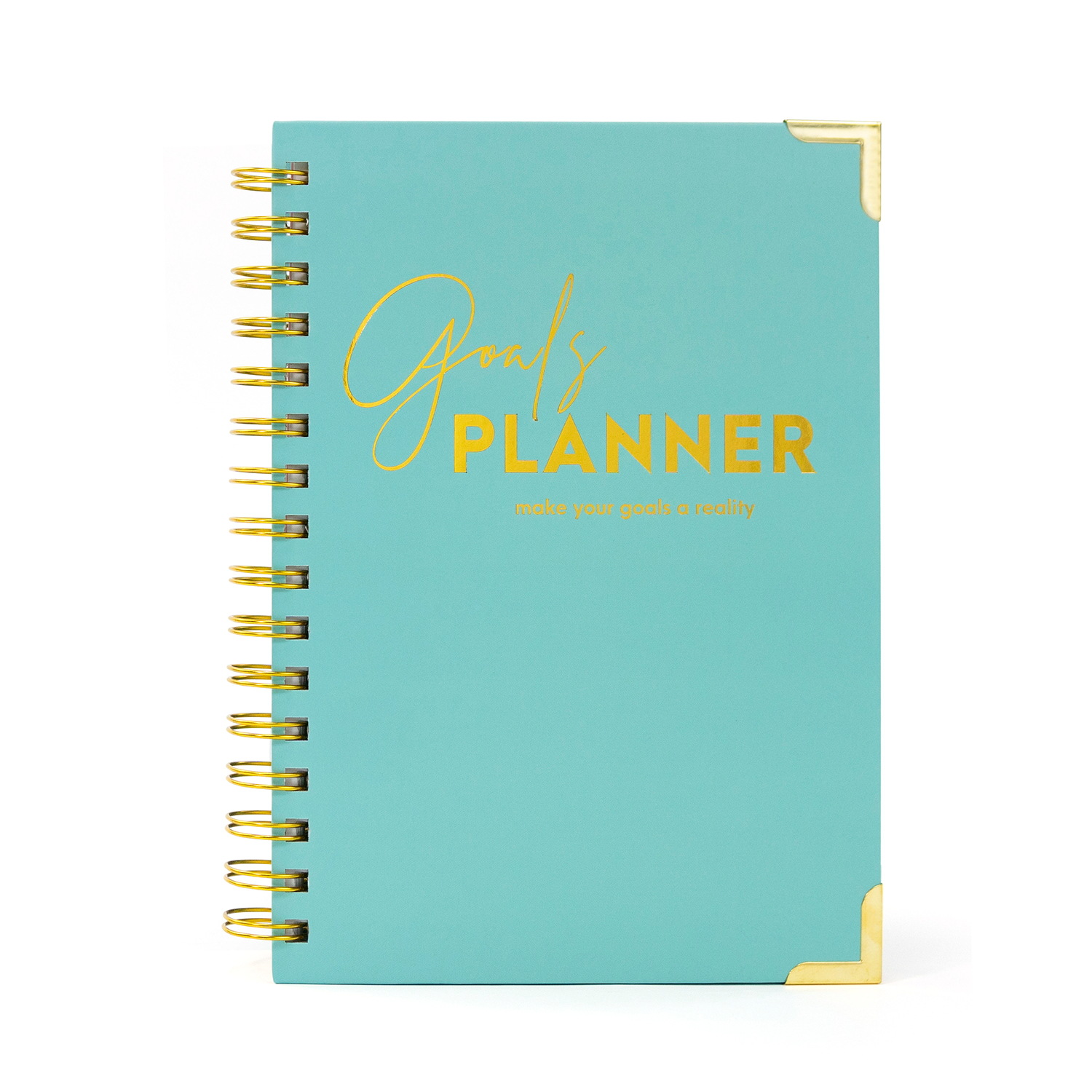Customized A5 Size Paper Cover Gold Spiral Coil Planner Journal Available - Image 2