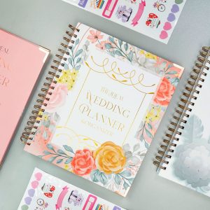 OEM ODM Paper Cover Metal Coil Spiral Notebook Wedding Planner Journal