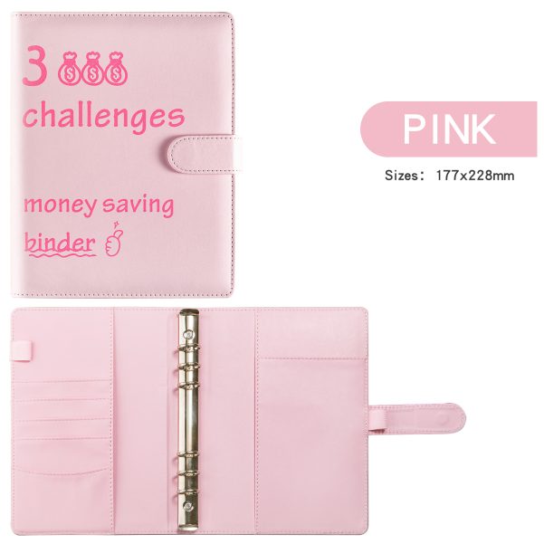Leather Cover Magnetic Closure Design Binder Notebook Money Saving Planner Journal Accept OEM and ODM - Image 2