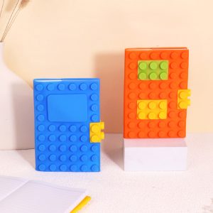 OEM ODM Creative Design A6 Size Silicone Cover Inner Page Lined Notebook Diary Journal