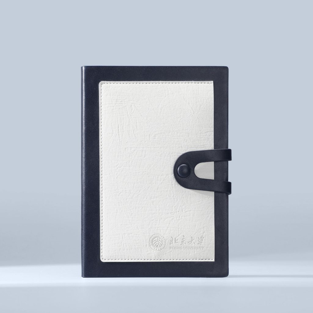 leather logo notebook